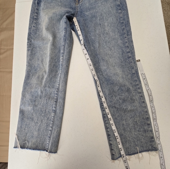 Veronica Beard Joey Straight Leg Jean in‎ Silverwood Size 27 Raw Hemline - Picture 6 of 11